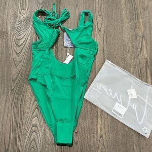 NWT Toluca Nicola Midi One Piece Swimsuit Lush Size S
